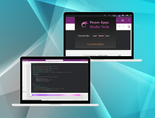 Dark mode Power Fx formula bar in Power Apps