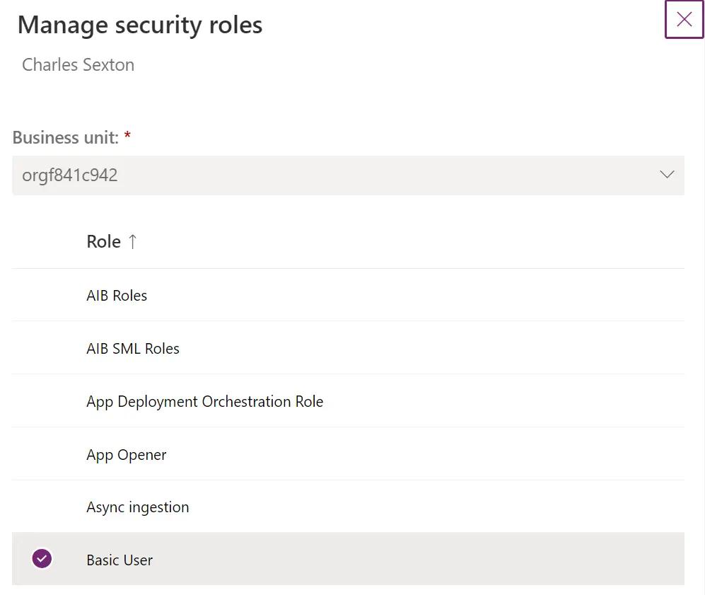 Assigning Security Roles in the Power Platform Admin Center