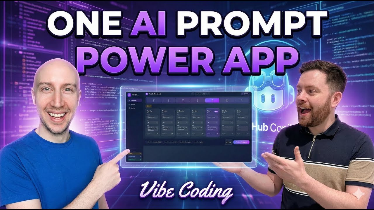 We built a Power App with ONE AI Prompt (Vibe Coding with GitHub Copilot)
