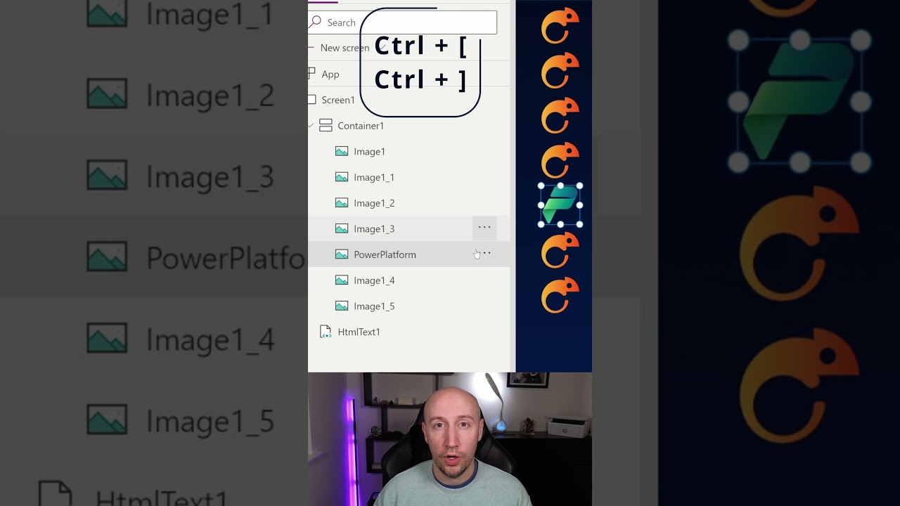 Reorder Controls Quickly in Power Apps